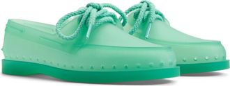 Sperry Top-Sider x Monse Authentic Original 2-Eye Jelly Boat Shoe in Teal at Nordstrom, Size 10