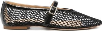 Fabio Rusconi leather ballet flats - women - Calf Leather/Fabric/Fabric/Calf Leather/Calf Leather - 37 - Black