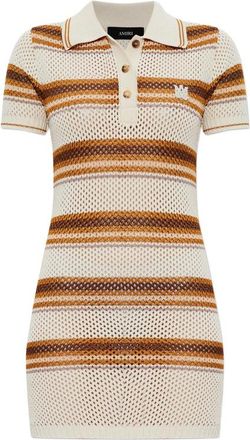 Amiri Striped Knitted Mini Dress