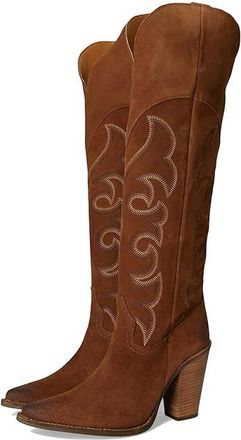 Dingo Primadonna Suede Womens Boots Cowboy Womens Boots Brown : 11 B - Medium