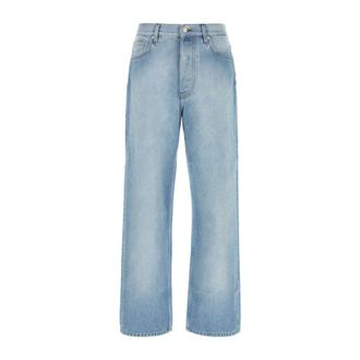 Dries Van Noten Straight Jeans, male, Blue, Size: W31 Pine Jeans