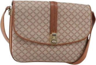 Celine Pre-owned Vintage Crossbody Tas - Dames - Vintage Schoudertas - Beige - ONE Size - Leer - Vintage