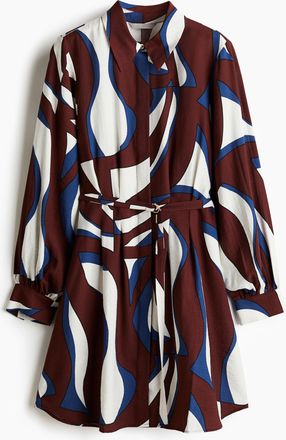 H&M Blusenkleid mit G&uuml;rtel - Red