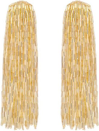 Oscar De La Renta Cascade Tassel Drop Earrings in Gold at Nordstrom