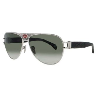 Bugatti Mens Black Rectangular Sunglasses 11SS
