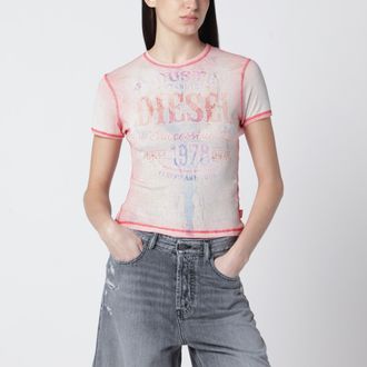 Diesel T-shirt in cotone con grafica logo