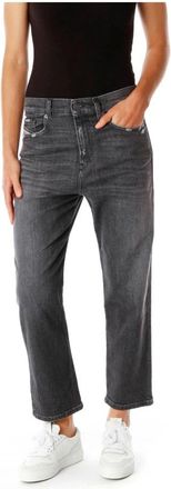 Diesel Straight Jeans - Dames - Regular Fit Jeans - Grijs - W27 L34 - Jeans