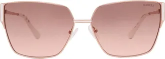 Guess Brown Gradient Butterfly Ladies Sunglasses GF6158 29F 60