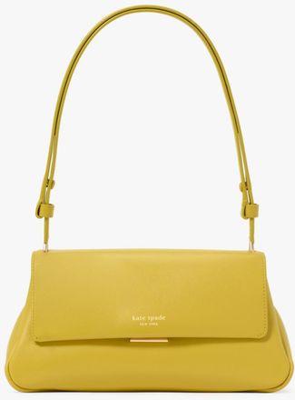 Kate Spade New York Womens Grace Convertible Shoulder Bag - Yellow Leather - One Size