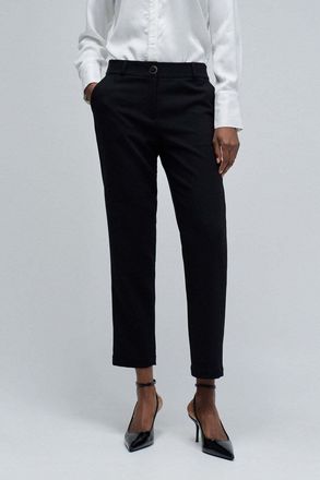 Salsa Chinos SALSA Salsa Jeans Chinohose Basic High Waist Chino, Damen, Gr. 29, L&auml;nge 28, schwarz, Obermaterial: 63% Polyester PES. 32% Viskose CV. 5% Elast