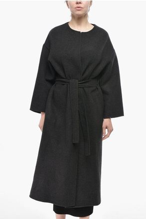 Super Blond Pure Cashmere Coat With Belt size 38