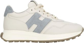 Hogan Beige H641 Smooth Leather Sneakers
