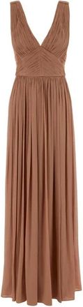 Costarellos Anilia Lange Jurk - Dames - Avondkleed - Roze - M - Polyester - Kleedjes