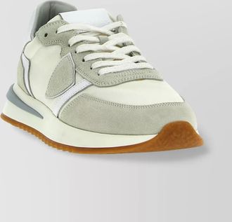 Philippe Model low-top sneakers with contrast stitching and mesh panels