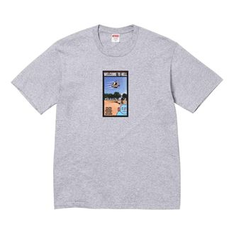 SUPREME x Toy Machine Welcome To Hell T-Shirt Grey SUP-SS24-071