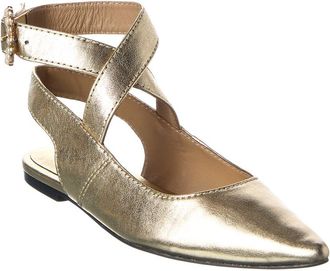 Free People Parisa Point Leather Flat