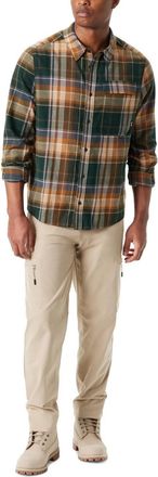 G.H. Bass & Co. Bass Outdoor Shirt Mens Multi Plaid Flannel Classic Fit Button-Up UPS1266