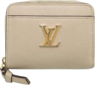 Louis Vuitton Pre-owned Coin Purse / Coin Case - Dames - Vintage Accessoires - Beige - ONE Size - Leer - Vintage