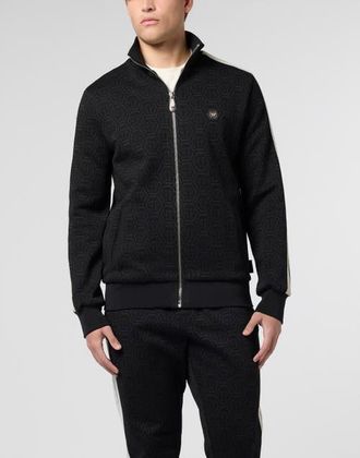Philipp Plein Tracksuit Jacket Monogram Monogram Men in Black at Nordstrom, Size Xxx-Large