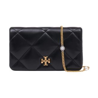 Tory Burch Cross Body Bags, female, Black, ONE SIZE, Kira Diamond Quilt Charm Crossbody