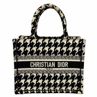 Dior Black White Canvas Tote Bag (Pre-Owned)