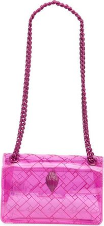 Kurt Geiger Mini Kensington Vinyl Convertible Clear Crossbody Bag in Pink at Nordstrom