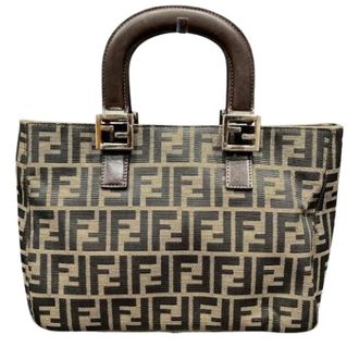 Fendi Pre-owned Vintage Handtas - Dames - Vintage Handtas - Bruin - ONE Size - Leer - Vintage