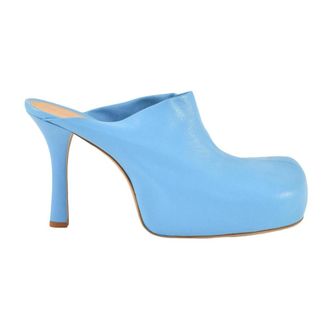 Bottega Veneta Leren Schoenen - Dames - Muiltjes - Blauw - 38 EU - Schoenen