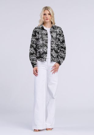 Freaky Nation Blouson FREAKY NATION Flower Star-FN, Damen, Gr. M (38), schwarz, Oberstoff: 100% Polyester, normal, Jacken Blouson