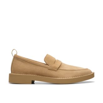 Clarks Martock Lo in Beige Suede