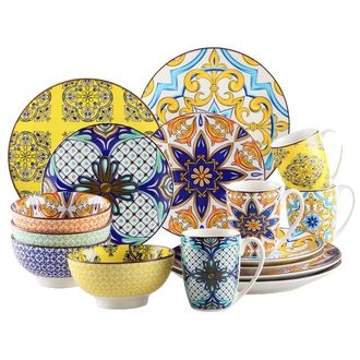 OEM Juego De Vajilla De Porcelana, Modelo Jazm&iacute;n, 16/32/48 Piezas