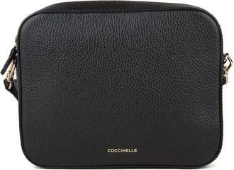 Coccinelle Tebe Mini Bag Grained Leather - Dames - Schoudertassen - Zwart - ONE Size - Katoen - Tassen