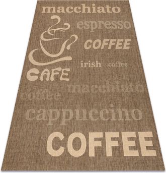RugsX Rugsx - Alfombra De Cuerda Sisal Floorlux 20221 Color Caf&eacute;/color Ma&iacute;z Brown 160x230 Cm