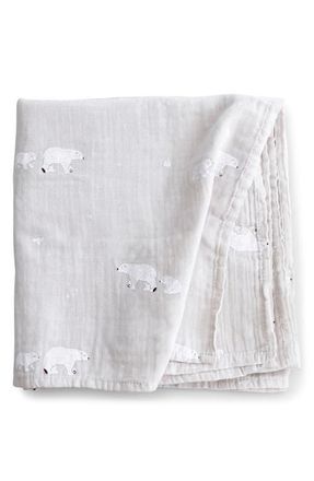Saro Muslin Swaddle in Glacier Grey at Nordstrom