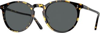 Oliver Peoples OV5183S OMalley Sun Polarized 1407P2 Mens Sunglasses Tortoiseshell Size 48