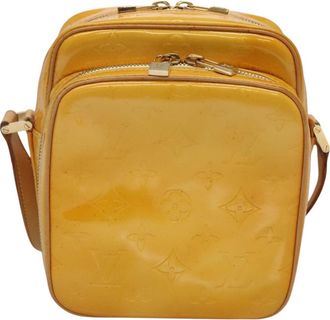Louis Vuitton Wooster Handbag Monogram Vernis Yellow Patent_Leather Bag (Pre-Owned)