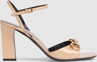 Gucci Womens Signora Sandal, Pink, Leather