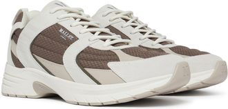Mallet Footwear Womens Holloway Trainers in Natural Leather - Size UK 5