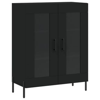 vidaXL Aparador De Madera De Ingenier&iacute;a Negro 69,5x34x90 Cm Vidaxl