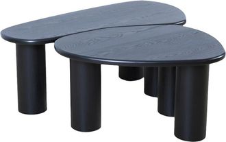 Statements by J. Statements By J Fendy Set Of 2 Free Form Wood Coffee Tables