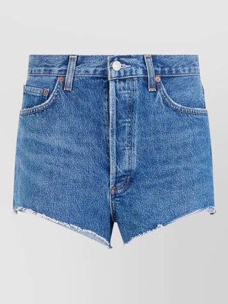 A Gold E denim shorts belt loops five pockets