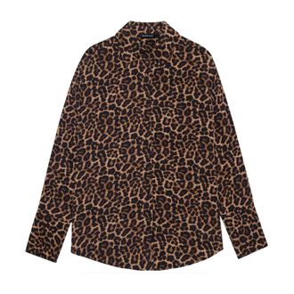 Anine Bing Dames, Blouses & Shirts, Bruin, Maat: XS Zijde