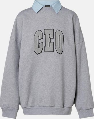 Balenciaga CEO Team cotton fleece sweatshirt