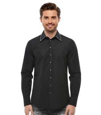 Dsquared2 Black Slim Solid Shirt