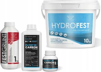 OEM Kit De Revestimiento De Paredes Para Ba&ntilde;o Hydrofest De Microcemento - 10 M&sup2; Barniz Satinado. Kit De Revestimiento De Paredes Para Ba&ntilde;o Hydrofest De Mi
