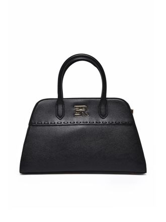Ermanno Scervino Vienna Handbag With Trapezoidal Silhouette And Metallic Logo Accent