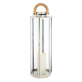 Napa Home & Garden Dockside Outdoor Lantern in Silver at Nordstrom, Size Large