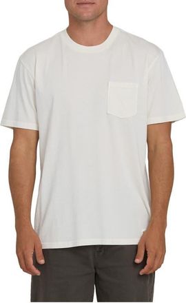 Billabong Essential Cotton Pocket T-Shirt in Off White at Nordstrom, Size Large