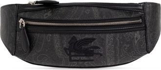 Etro paisley belt bag - men - Calf Leather/Canvas - One Size - Black