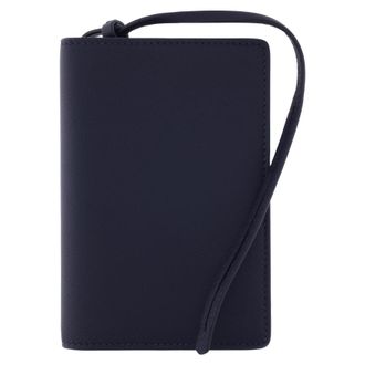 Ferragamo Logo Stamp Leather Passport Holder